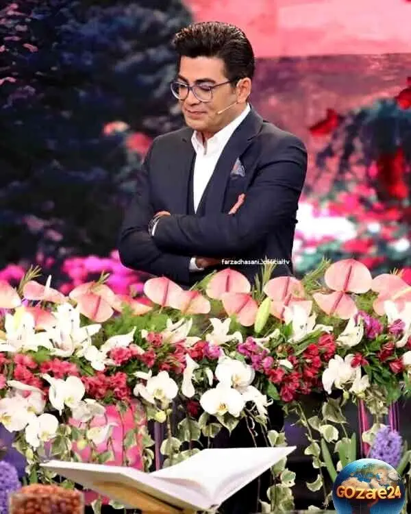 جشن تولد شاعرانه و رمانتیک فرزاد حسنی با تزئین شمع و گل + عکس‌های خاص و مدل موی عجیب که به آقای مجری نمی‌آید