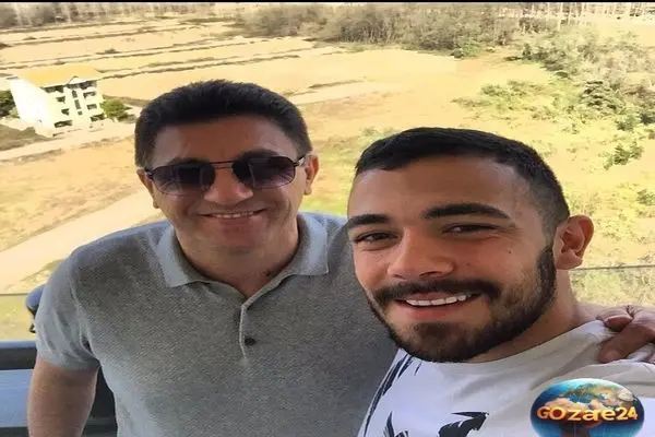 تصویری دیدنی از هوتن قلعه‌نویی در فاتحه‌خوانی بر مزار پدربزرگش + پیام تسلیت و روحش شاد