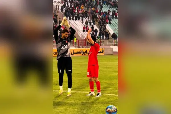 تماشای لحظاتی دلنشین از احترام و عشق بی‌نظیر هواداران تراکتور در ورزشگاه یادگار امام تبریز + فیلم