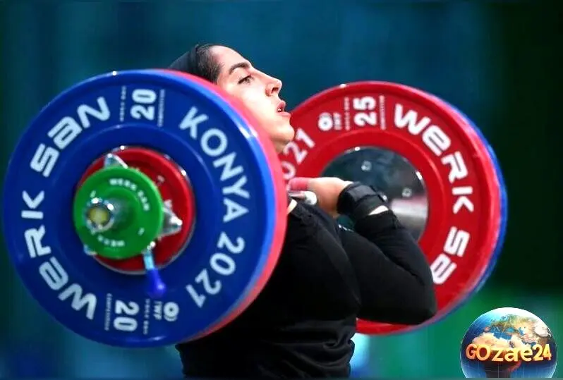 تمرینات وزنه‌برداری الهام حسینی؛ رکوردشکن ایرانی در مسیر قهرمانی