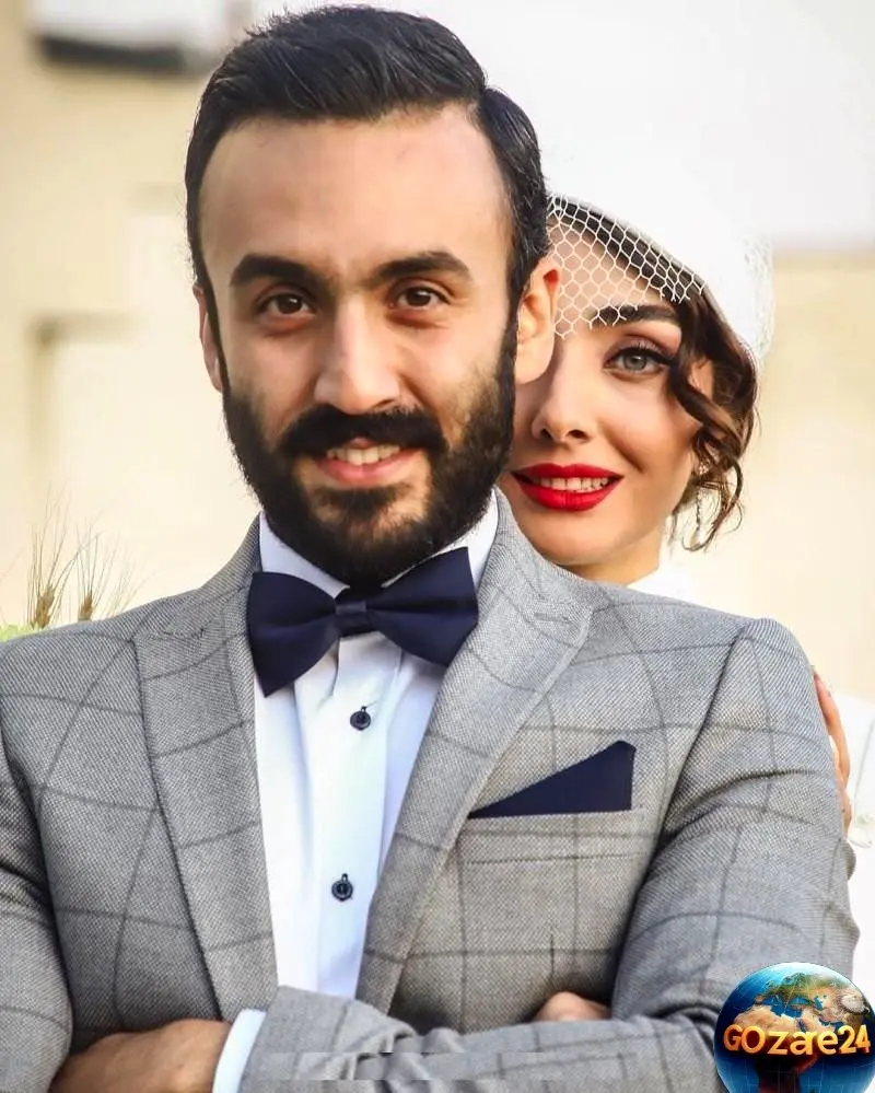 عکس تولد پسر فاطمه گودرزی در کافه با تم طلایی و طراحی کیک سه‌بعدی خلاقانه