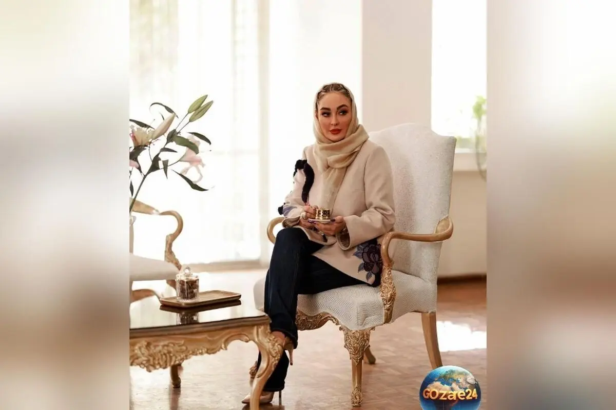 الهام حمیدی با دکوراسیون شاهانه و ترکیبی از هنر ایرانی و سبک باروک در منزل لوکس خود