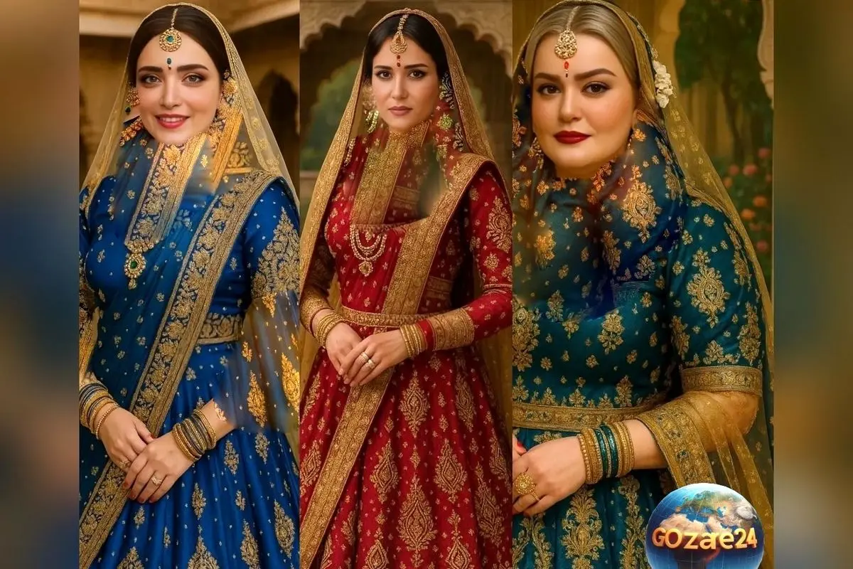 استایل هنرمندان ایرانی در لباس هندی با طراحی هوشمندانه؛ نگاهی فانتزی به تصاویر شیک و متفاوت