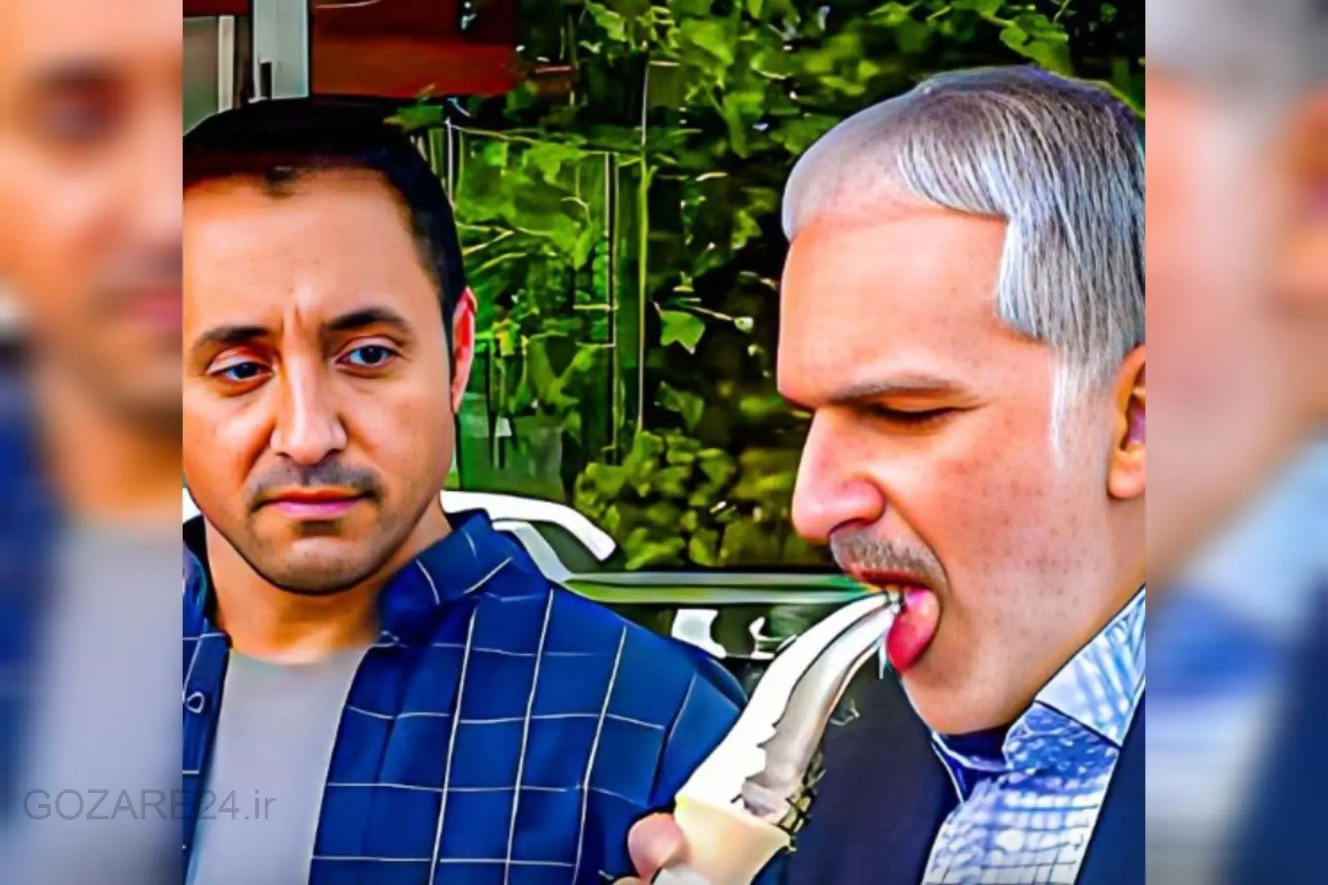 بیژن بنفشه خواه وقتی گفت «فقط یه لیس می‌زنم» ولی کل بستنی رو خورد! | فقط بهت امیرحسین رستمی!