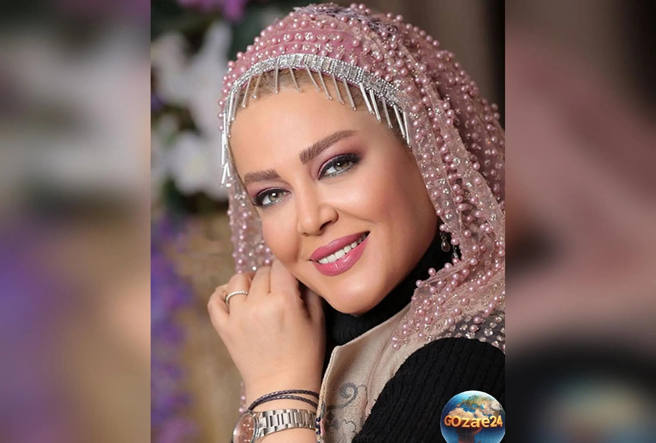 تصویر میز شب یلدای تشریفاتی بهاره رهنما با تزئینات لوکس و زیبا + تبریک یلداتون به همراه عکس