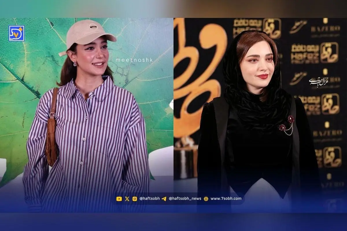 عصر سینما: استایل خاص ساقی حاجیپور در جشنواره و گریم متفاوت بهنوش طباطبایی در تئاتر