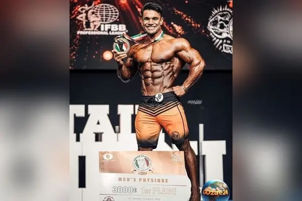 کُری خوانی علی بلال افغانستانی برای هادی چوپان؛ رقیب سرسخت با عضلات جهنمی در میدان بدنسازی