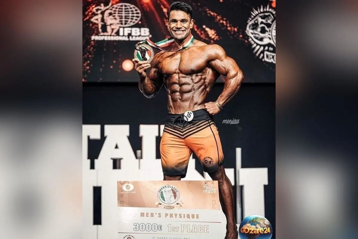 کُری خوانی علی بلال افغانستانی برای هادی چوپان؛ رقیب سرسخت با عضلات جهنمی در میدان بدنسازی