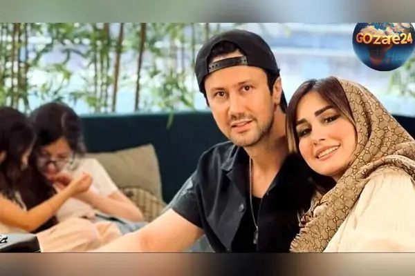 رونمایی از کیک تولد فانتزی دختر شاهرخ استخری توسط همسرش سپیده بزمی پور در جشن باکلاس