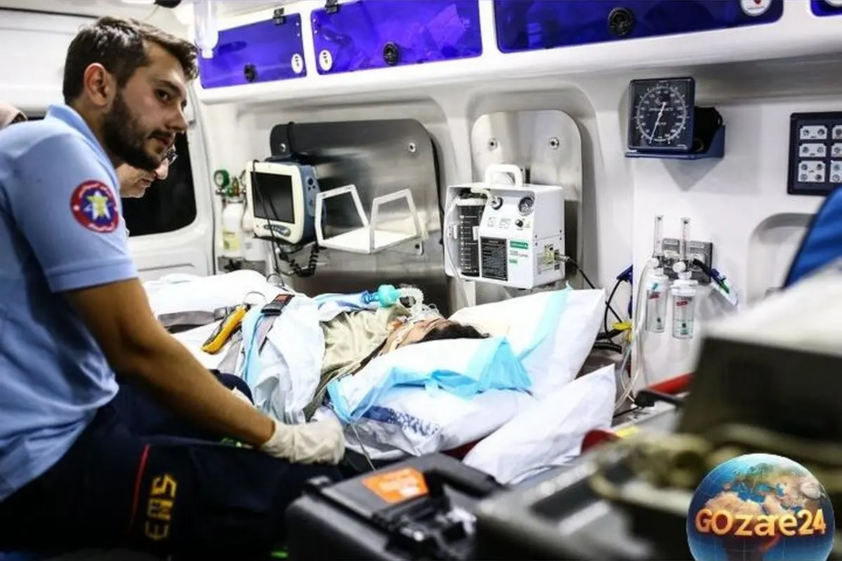 تصاویر دلخراش از انتقال اضطراری صابر کاظمی، ملیپوش والیبال از قطر به ایران پس از حادثه ناگهانی