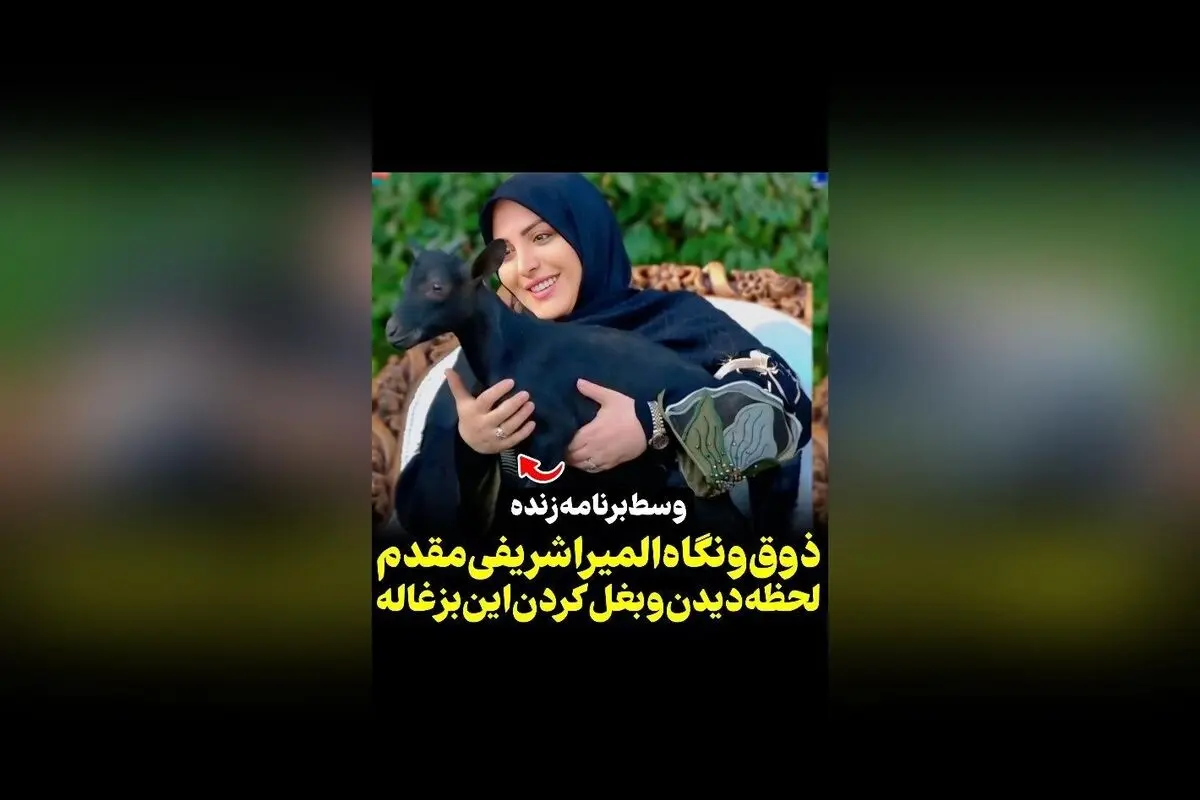 واکنش المیرا شریفی مقدم به دیدن بزغاله در آنتن زنده؛ لحظه‌ای جالب و پر از ذوق در رسانه سکانس‌تی‌وی