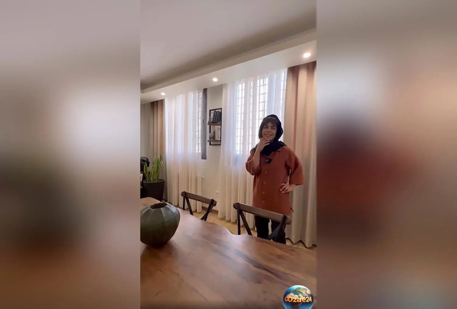 طراحی داخلی منزل الهام اخوان با سبک مینیمال و مدرن؛ فضایی روشن، دلنشین و شیک با عناصر هنری و گیاهان سبز