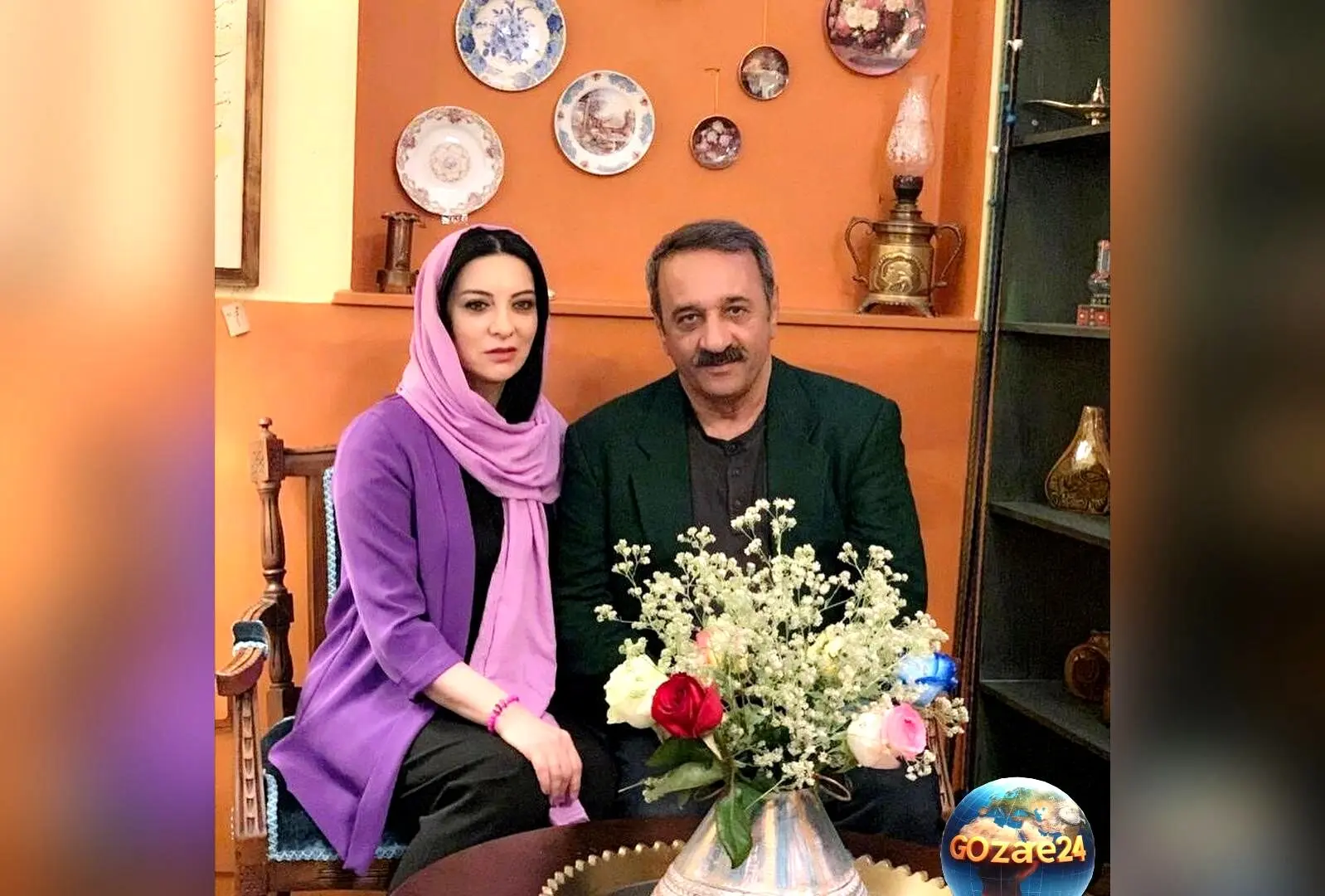 بررسی چیدمان سنتی و لوکس منزل علی اوسیوند و همسر هنرمندش حمیرا ریاضی با تأکید بر اصالت ایرانی و گرمای خانوادگی