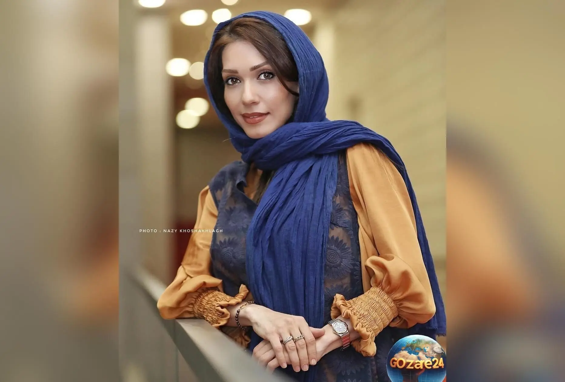 نگاهی به استایل پاییزی رنگارنگ شهرزاد کمال‌زاده در حافظیه + عکس و اشعار حافظ