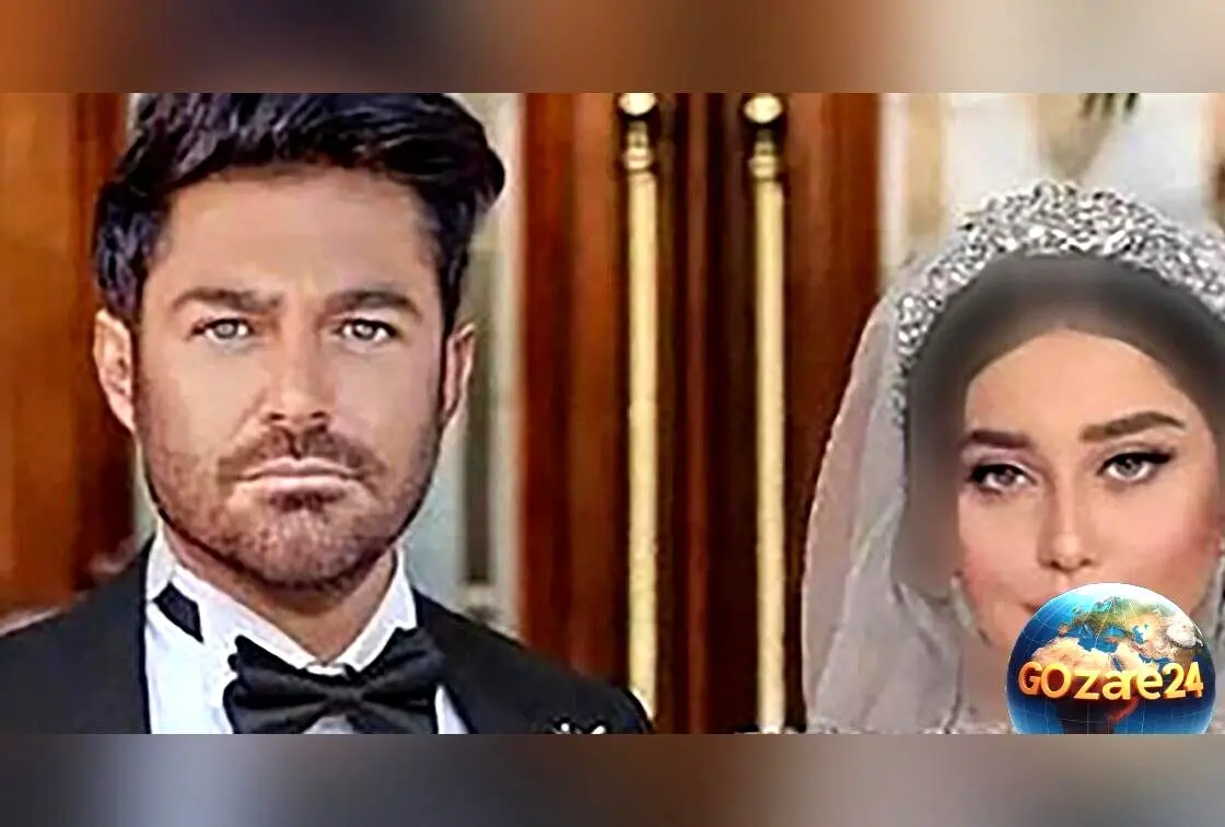 عروسی لوکس محمدرضا گلزار و همسرش آیسان آقاخانی در باغ تالار شاهانه + لباس عروس اروپایی و دسته گل منحصربه‌فرد