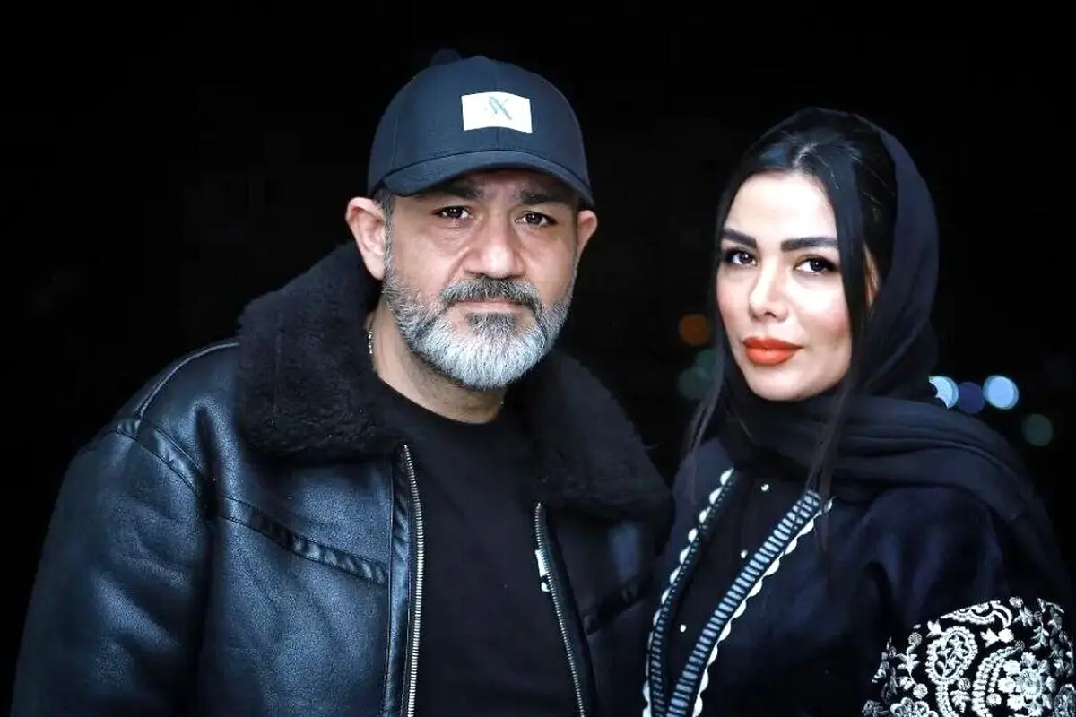 مهران غفوریان و همسرش در اکران مردمی فیلم بی‌سروصدا؛ لحظه‌ای عاشقانه و دیدنی