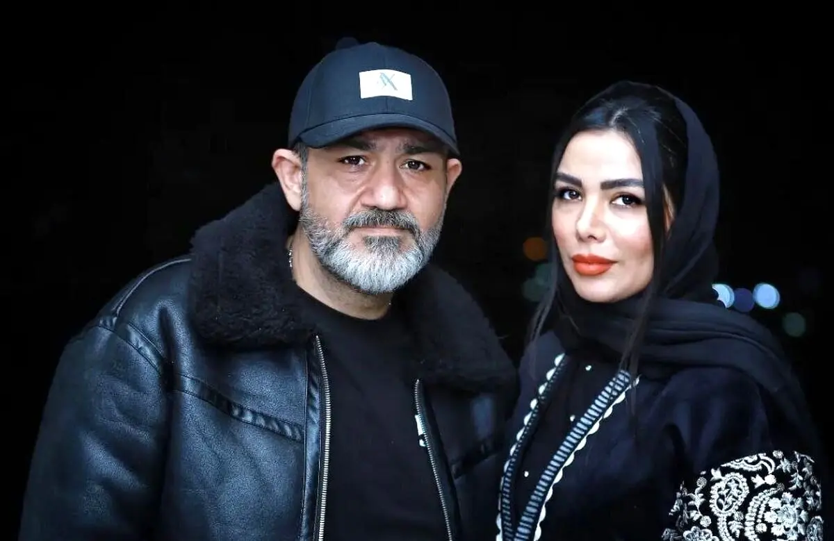 مهران غفوریان و همسرش در اکران مردمی فیلم بی‌سروصدا؛ لحظه‌ای عاشقانه و دیدنی