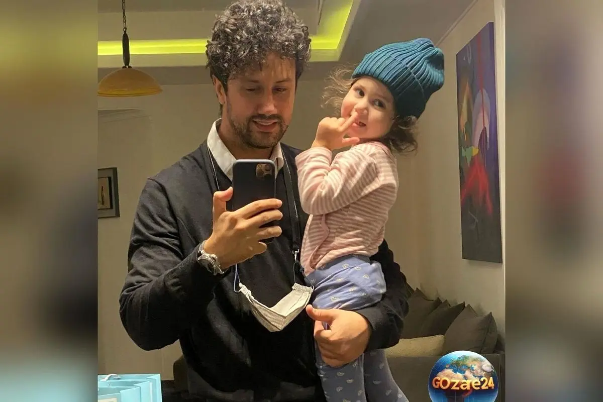 فیلم برف بازی دختر کوچک شاهرخ استخری در بلژیک با دوستان خارجی + ویدئو جذاب