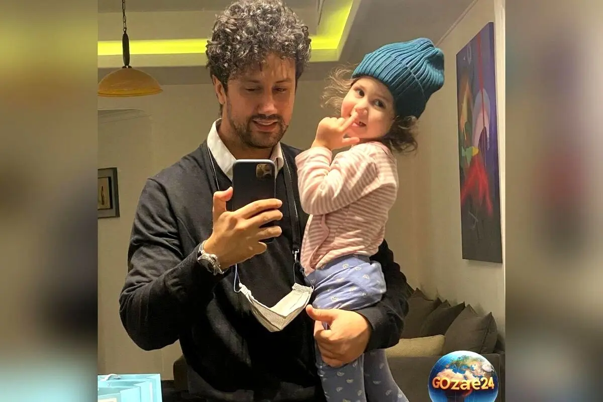 فیلم برف بازی دختر کوچک شاهرخ استخری در بلژیک با دوستان خارجی + ویدئو جذاب