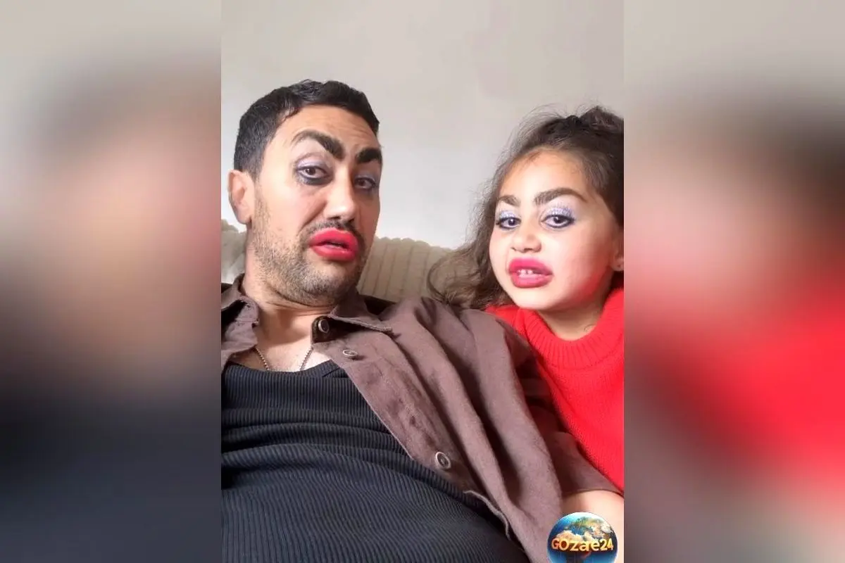 ویدئوی دیدنی و بامزه شاهرخ استخری و دخترش نبات؛ تقلید صدای فیلترها و لحظات عاشقانه پدر و دختری در فضای مجازی