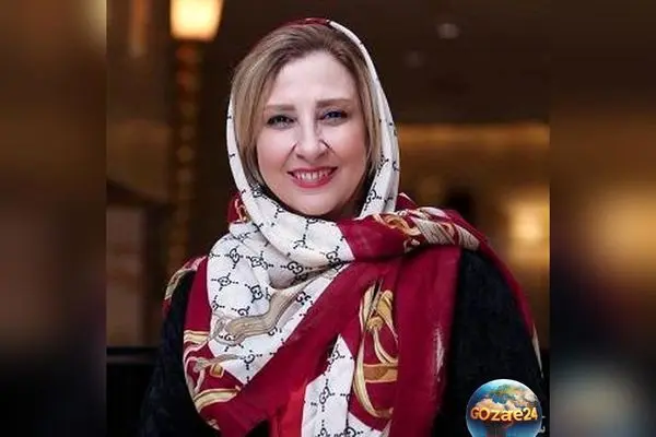 عکس جدید مرجانه گلچین با مانتو سنگ دوزی مجلل و استایل خاص برای خانم‌های شیک‌پوش