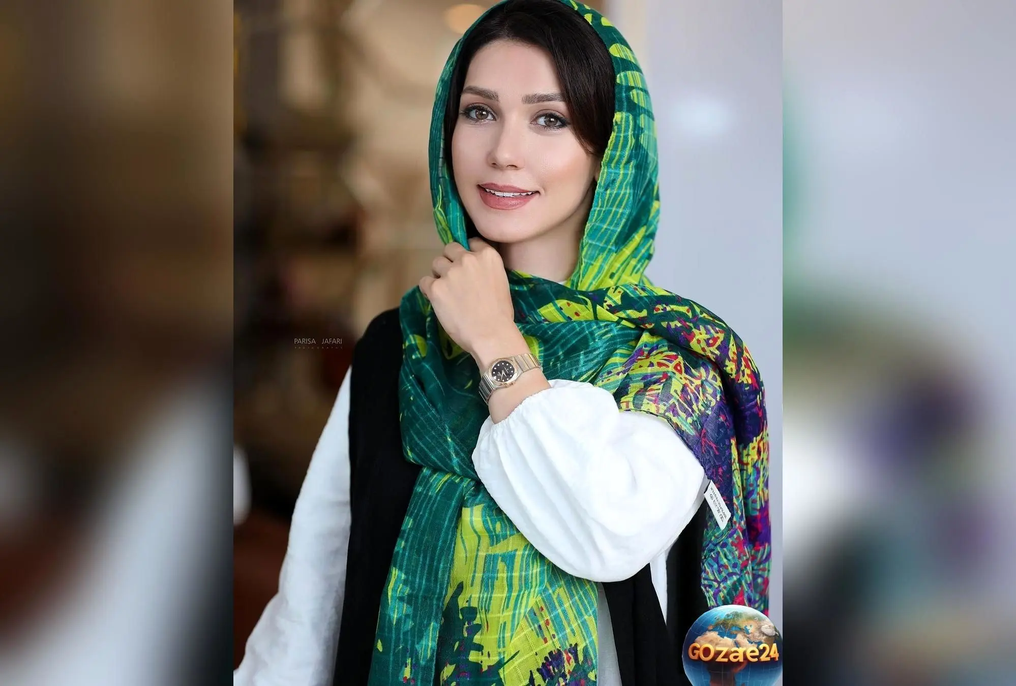 شهرزاد کمال‌زاده در طبیعت‌گردی با دوربین شکاری در تالاب + عکس جالب