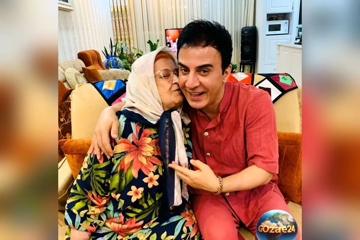 تصاویر جذاب مبلمان رنگارنگ منزل مادر عمو پورنگ، دوست‌داشتنی‌ترین مادر داریوش فرضیایی