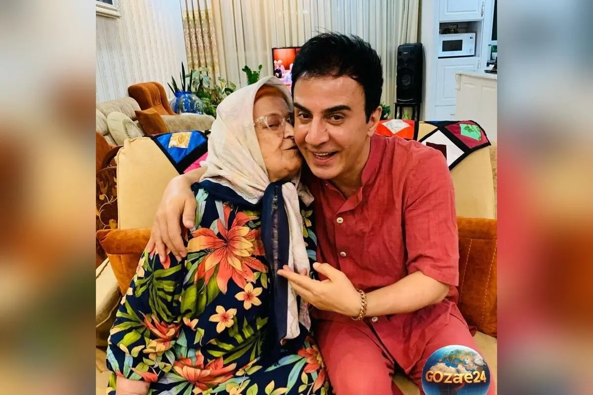 تصاویر جذاب مبلمان رنگارنگ منزل مادر عمو پورنگ، دوست‌داشتنی‌ترین مادر داریوش فرضیایی