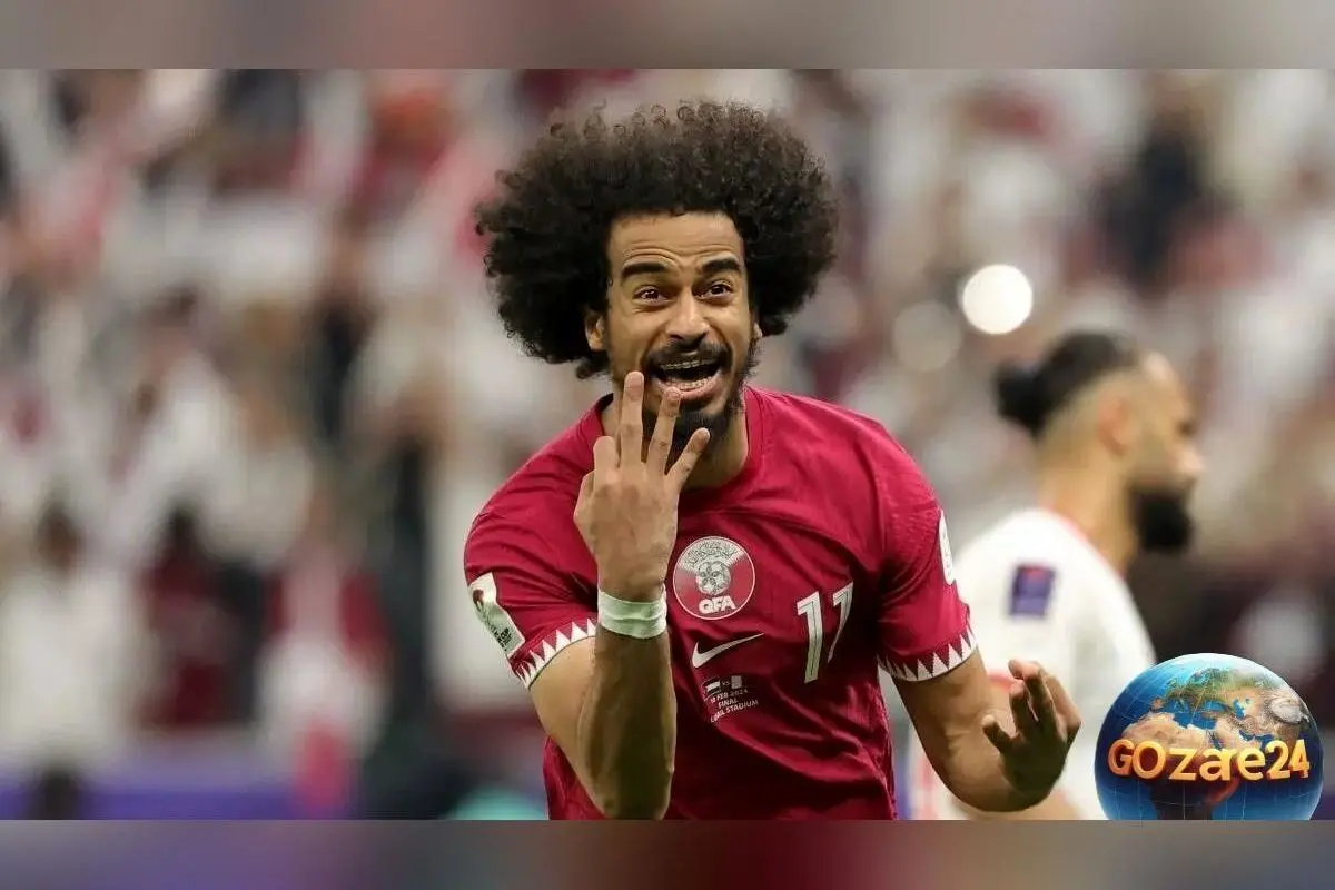 رونمایی از همسر اکرم عفیف برای اولین بار + عکس همسر کویتی ستاره قطر در ورزشگاه لوسیل