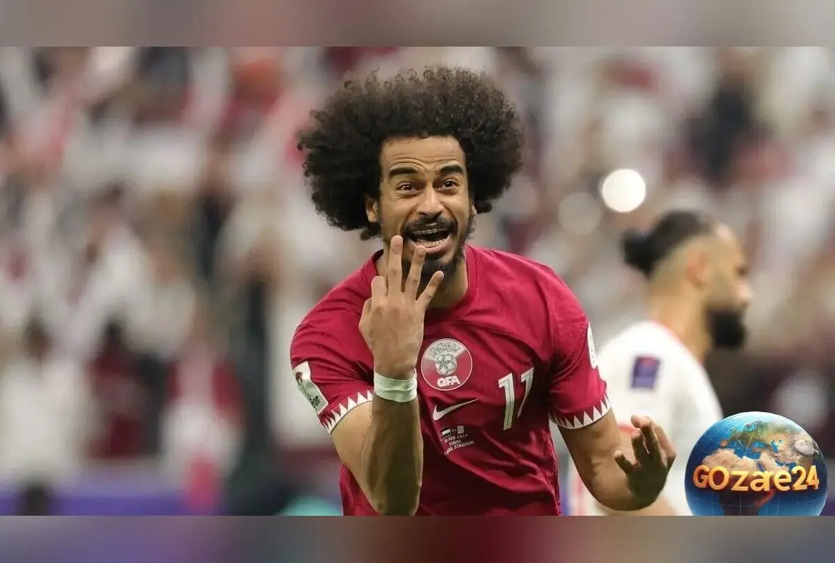 رونمایی از همسر اکرم عفیف برای اولین بار + عکس همسر کویتی ستاره قطر در ورزشگاه لوسیل