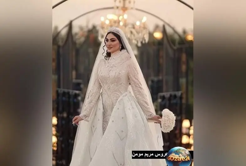 تصویرهای بی‌نظیر و لحظات احساسی آماده‌سازی لباس عروس مریم مومن با جزئیات دانتل و گلدوزی‌های لوکس