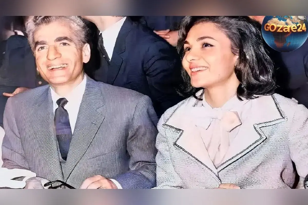 عکس نادر سفر در زمان: شاه پهلوی در حال دست به سینه در کنار فرح دیبا در کاخ ایتالیا