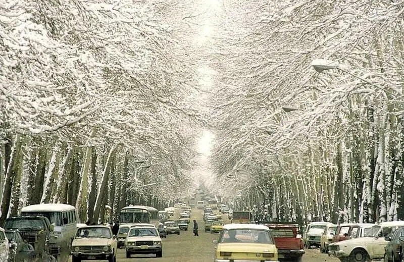 تصویری جالب و نوستالوژیک از تاکسی‌های قدیمی پیکان که علیرضا خمسه منتشر کرد