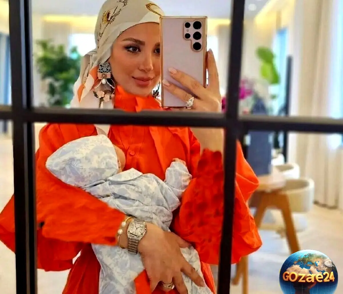 تصویر صبحانه سالم و مقوی مینا مختاری، همسر بهرام رادان با گوجه گیلاسی، زیتون و آبمیوه