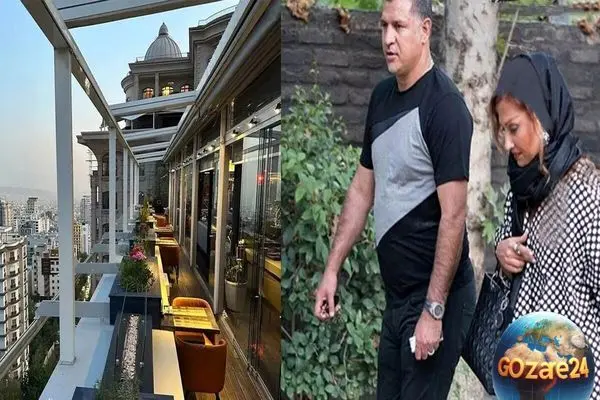 علی دایی با هنرمندان در رستورانش: لحظه‌ای صمیمی و دوستانه با نیوشا ضیغمی، علی زندوکیلی و گلوریا هاردی