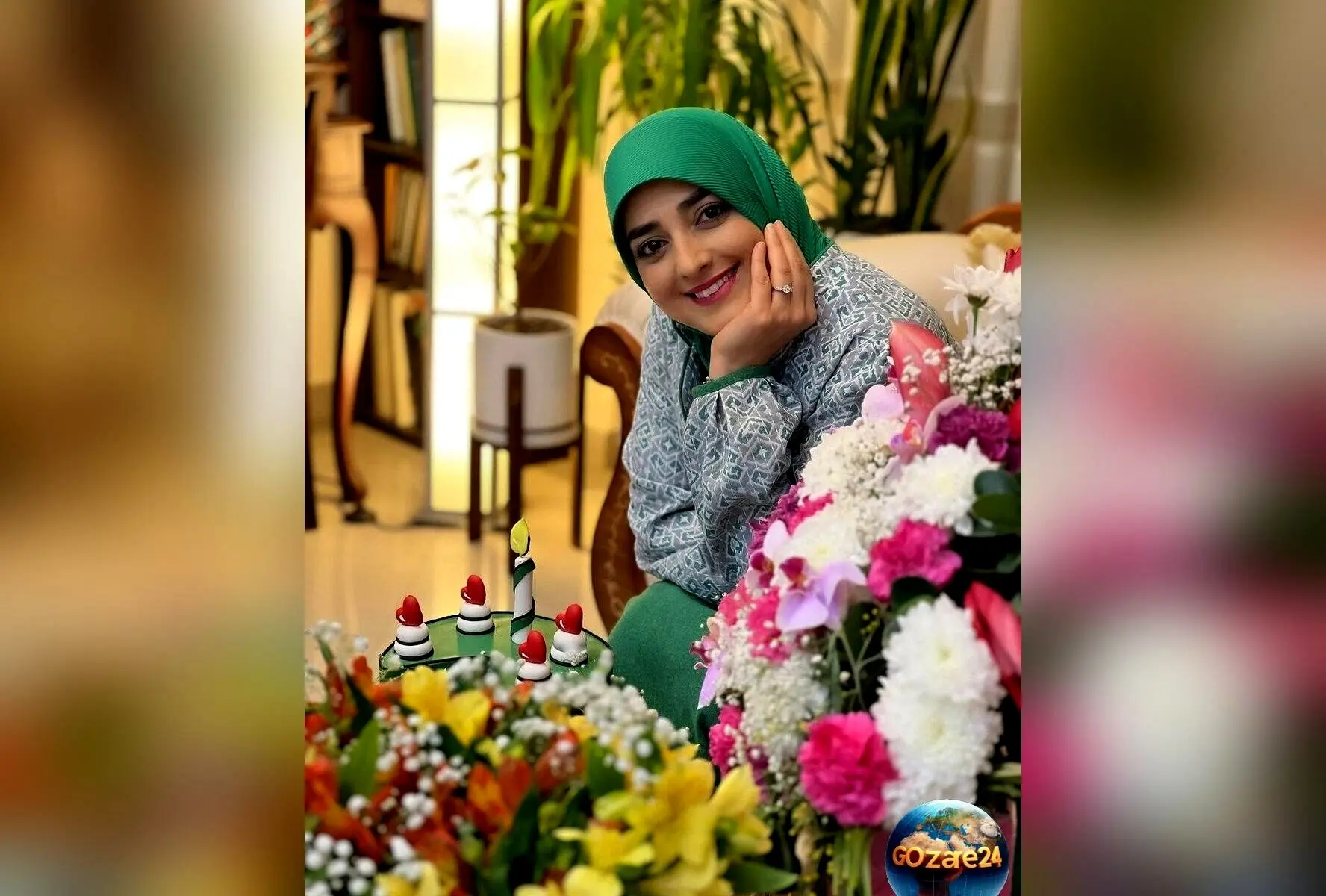خانه لوکس و ایرانی ستاره سادات قطبی با طراحی اصیل، حیاط سبز و دکوراسیون شیک