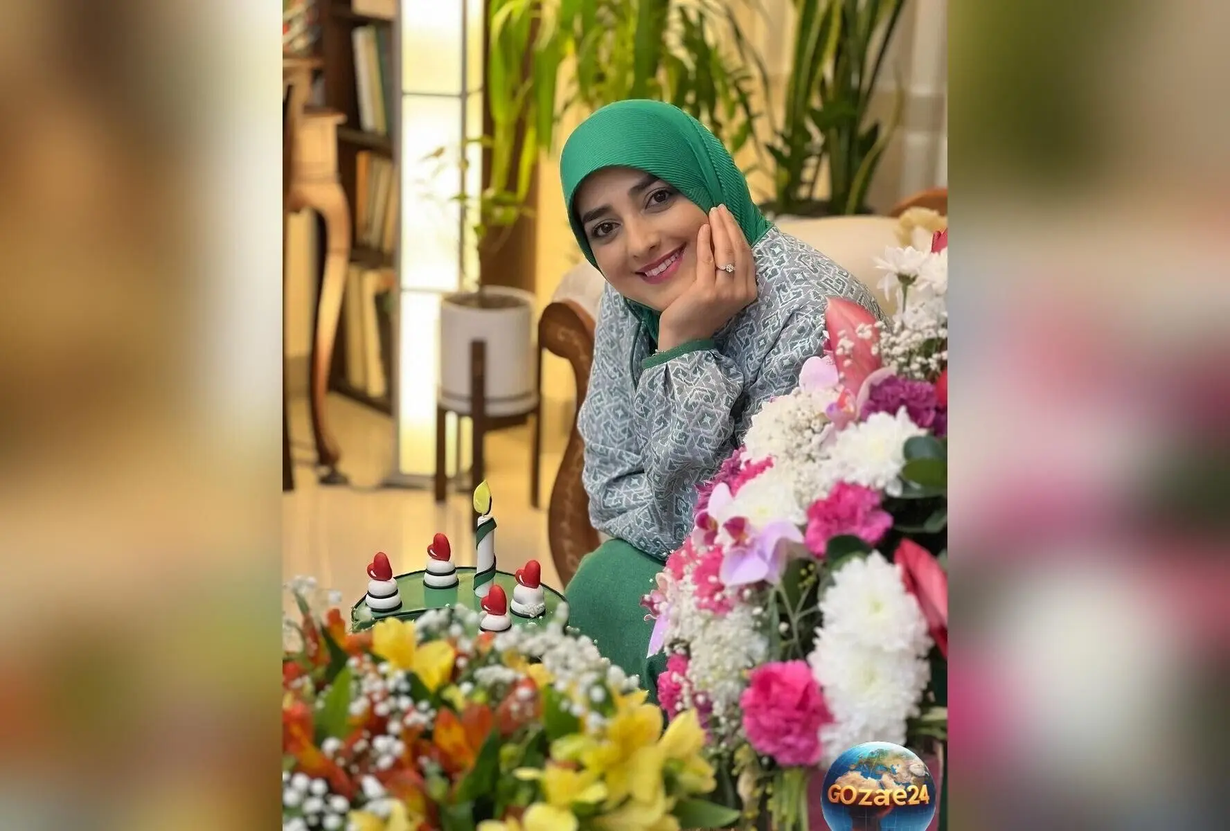خانه لوکس و ایرانی ستاره سادات قطبی با طراحی اصیل، حیاط سبز و دکوراسیون شیک