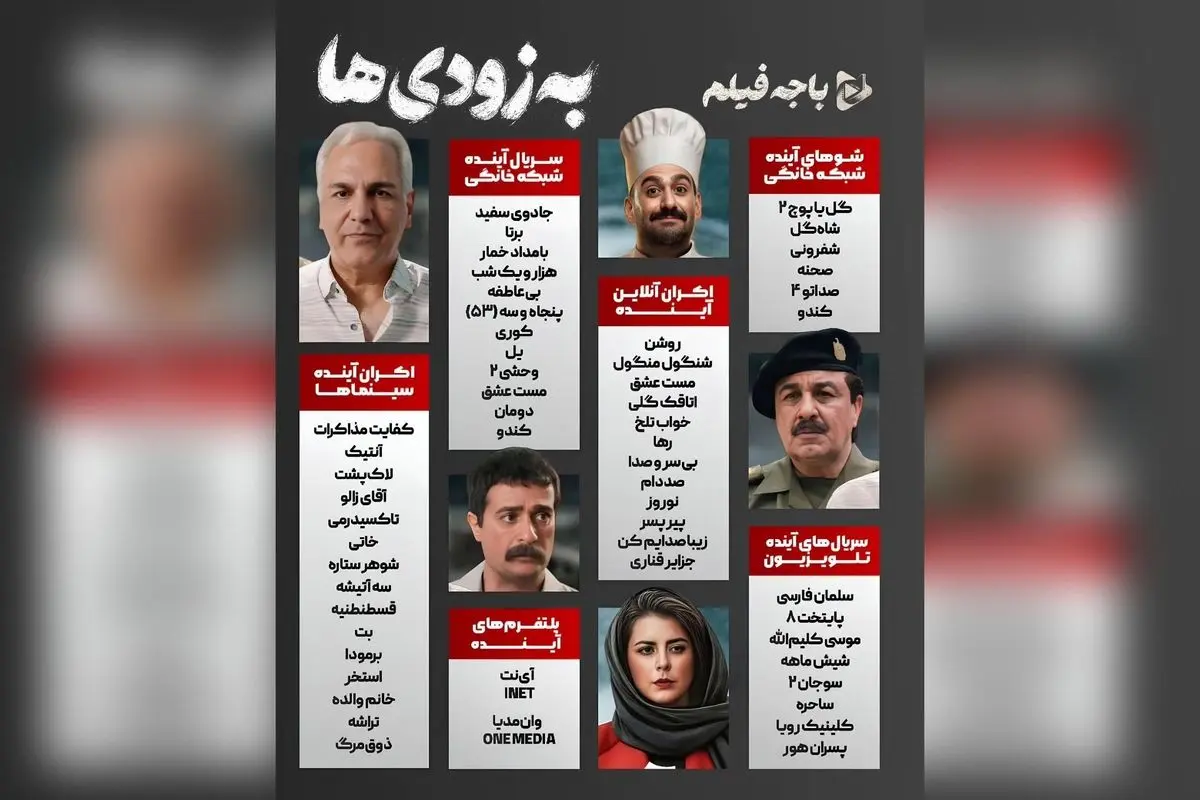 آینده سینما، تلویزیون و شبکه خانگی: تمامی آثار و برنامه‌های آینده در یک نگاه جامع