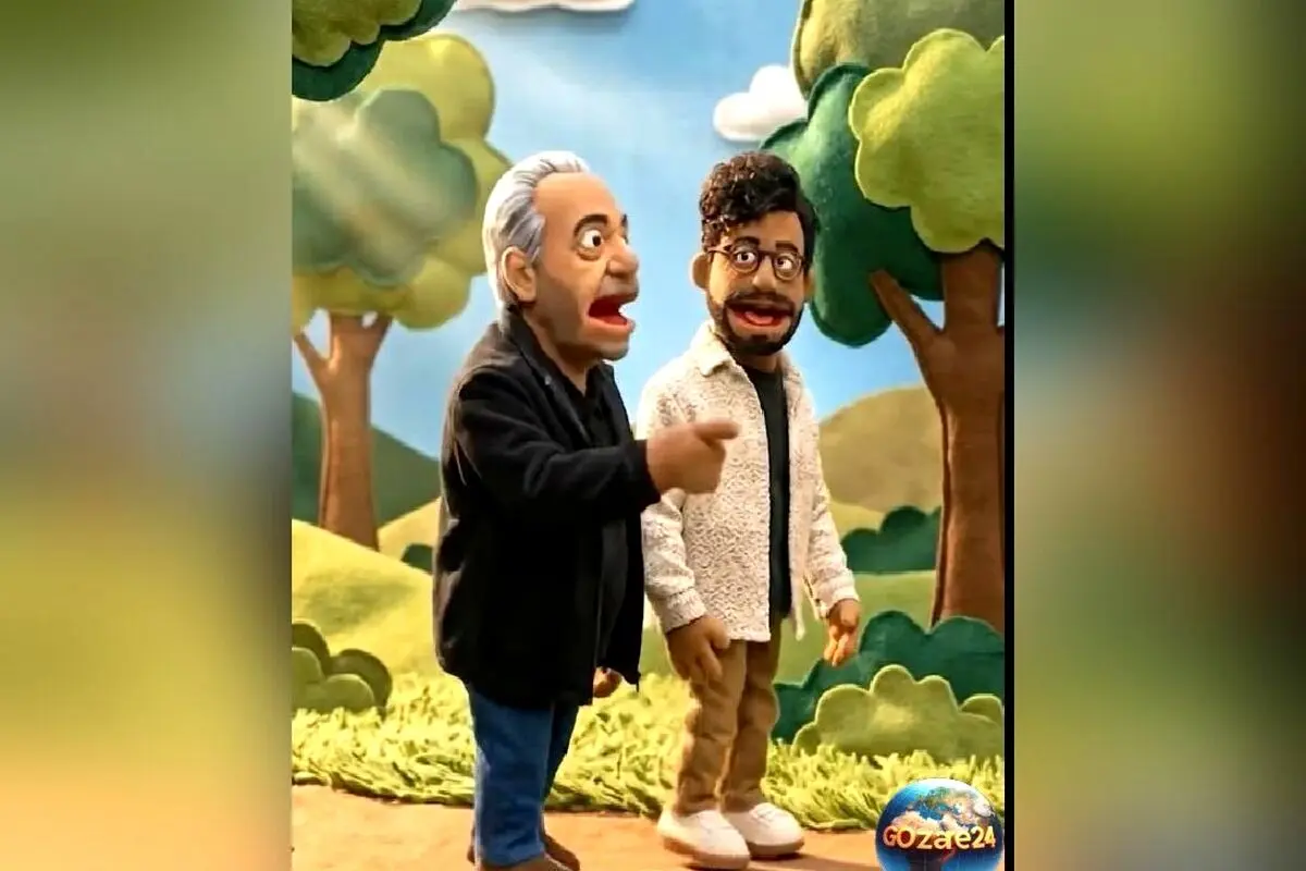 ویدئو جذاب مصاحبه هوش مصنوعی با امیرحسین قیاسی و مهران مدیری در قالب انیمیشن کارتون