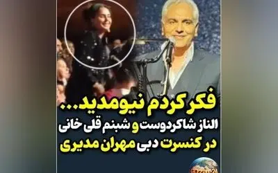 حضور پرشور بازیگران و هنرمندان ایرانی در کنسرت مهران مدیری در دبی + ویدیو و تصاویر