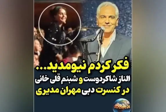 حضور پرشور بازیگران و هنرمندان ایرانی در کنسرت مهران مدیری در دبی + ویدیو و تصاویر