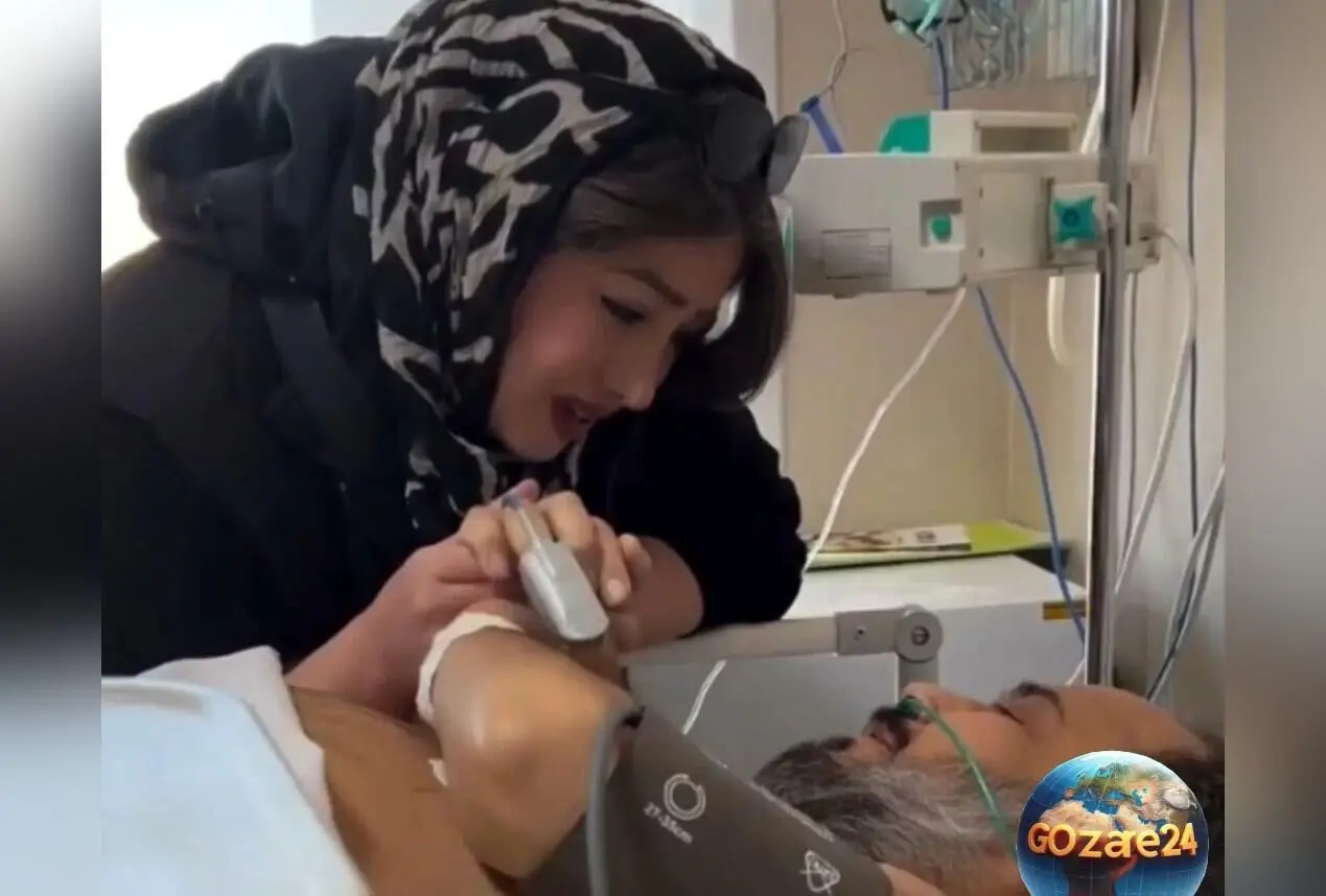 تصاویر و ویدیوهای دیدنی از لحظه‌های عاشقانه رضا داوودنژاد و همسرش در بیمارستان + داستان وفاداری و عشق بی‌نظیر