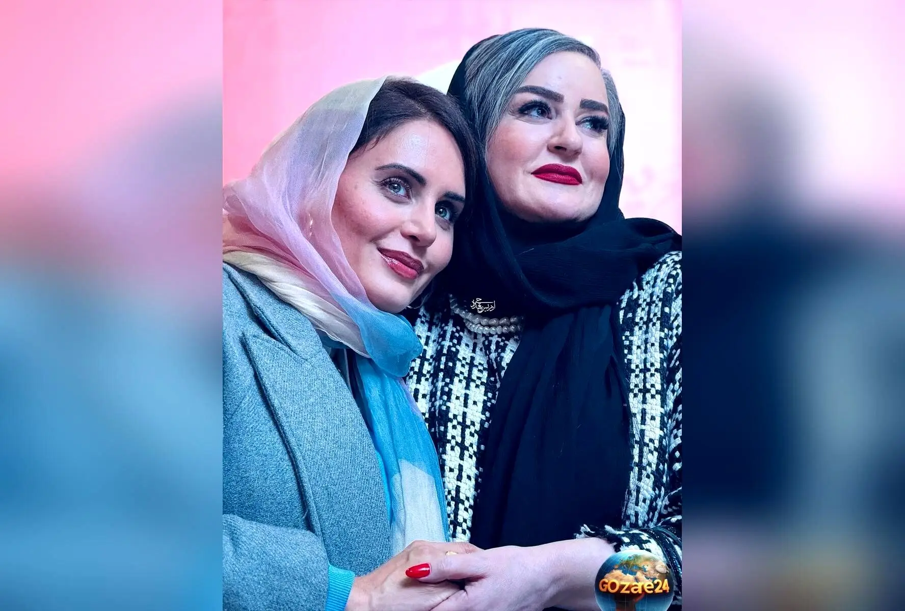 طنازی الناز شاکردوست و نعیمه نظام‌دوست در اکران فیلم «کج پیله» و استایل‌های خاص آن‌ها