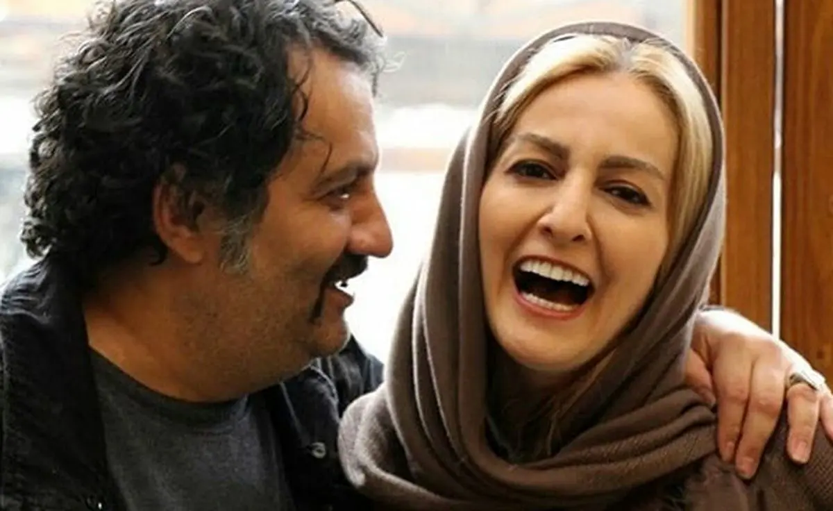 عکس قدیمی مهراب قاسم‌خانی و همسر سابقش در پشت‌صحنه سریال ساختمان پزشکان رونمایی شد