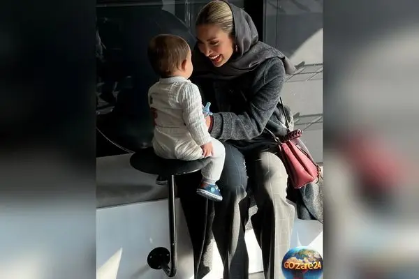 عکس خاص و دیدنی از طرح سنتی مینا مختاری با تزئین گلبرگ‌ها | همسر بهرام رادان در فضای مجازی