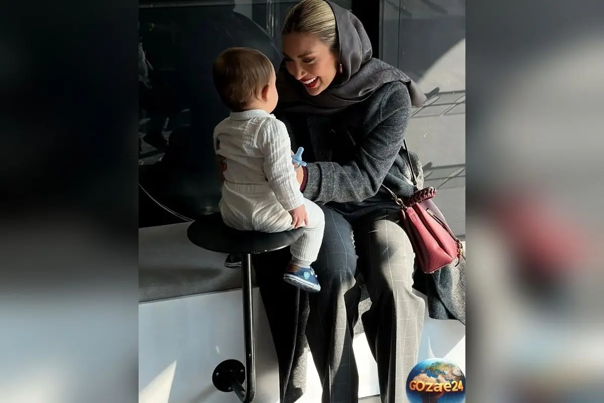 عکس خاص و دیدنی از طرح سنتی مینا مختاری با تزئین گلبرگ‌ها | همسر بهرام رادان در فضای مجازی