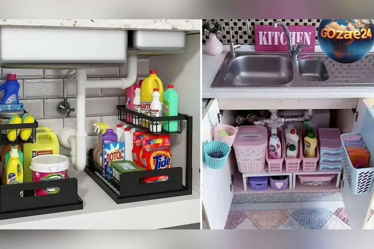 راهنمای کامل چیدمان و نظم دهی کابینت زیر ظرفشویی؛ گام به گام از تخلیه تا مرتب‌سازی لوازم و شوینده‌ها