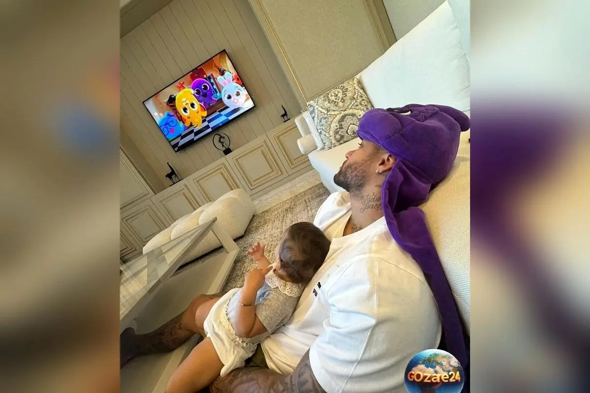 تصویر جدیدی از نیمار پس از دختردارشدن: درخواست هواداران برای آرامش و نشان دادن چهره انسانی و پدرانه ستاره برزیلی