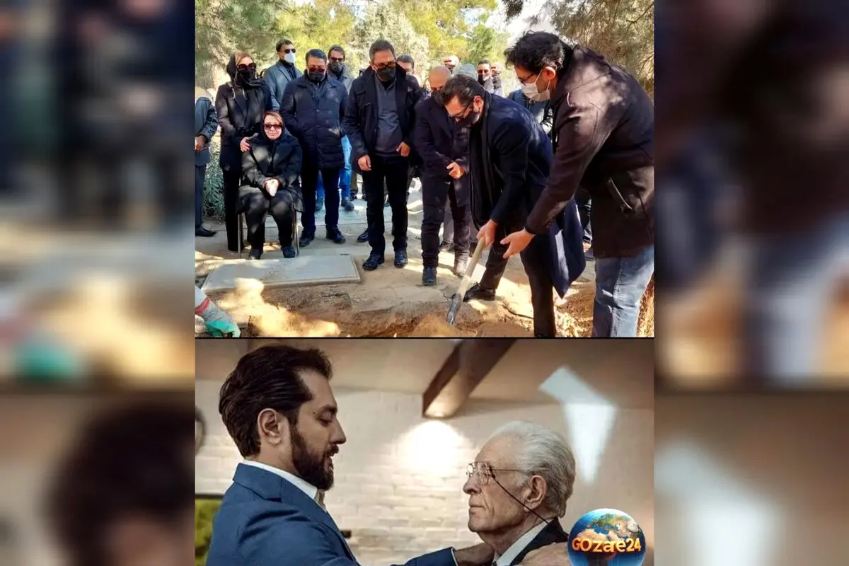 رضا گلزار، بهنوش طباطبایی و محسن کیایی در پیام‌های تسلیت بهرام رادان برای درگذشت پدرش + عکس