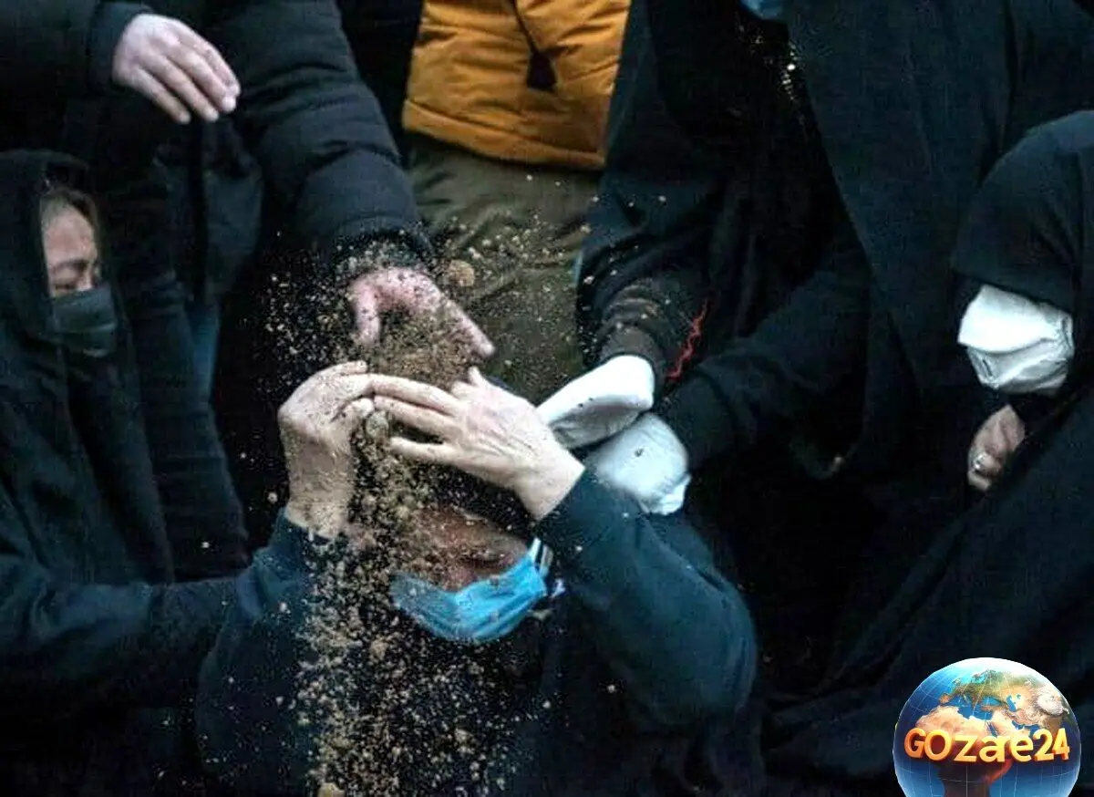 تصاویر مراسم تشییع علی انصاریان با حضور چهره‌های مشهور ورزشی و هنری در حال و هوای غم‌انگیز + یادبود و روحش شاد